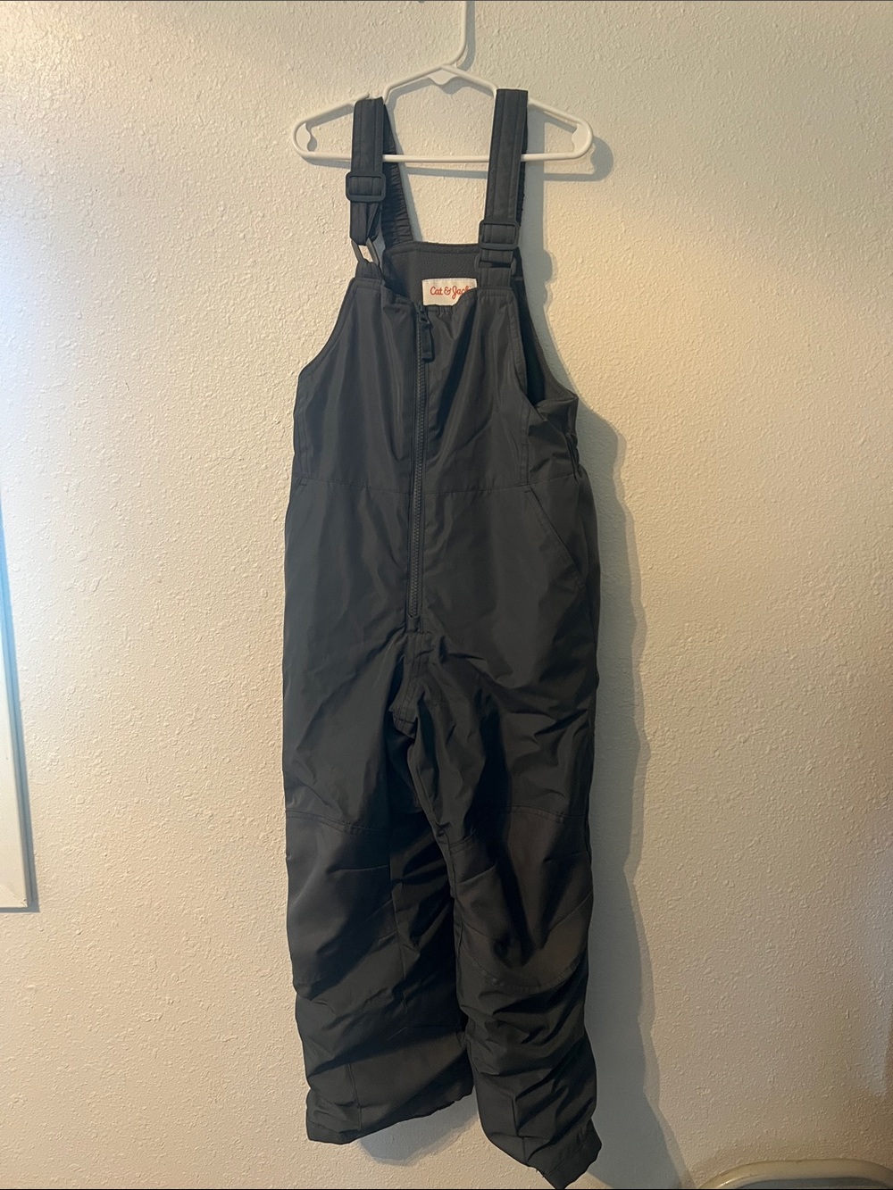 Cat and Jack Kids Dark Gray Snow Bib Overalls Small